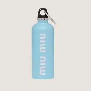 Miu Miu Stainless steel water bottle 500ml Brand new in box Logo W snap-hook GWP